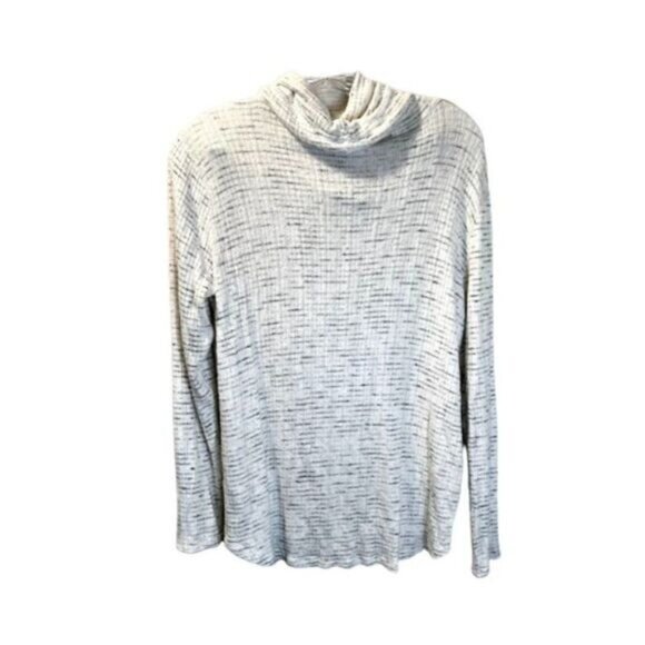 Womens Cowl Neck Sweaters Long Sleeve Pullover Casual Loose Tops with Drawstring - Picture 2 of 6